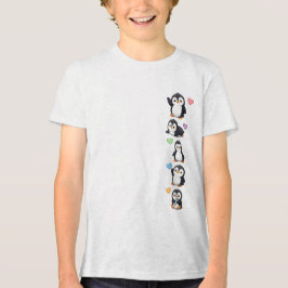 Camiseta Infantil de Amigos Pinguins Fofos — Pingu