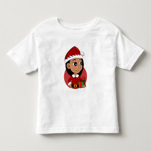 Camiseta infantil de animação de natal