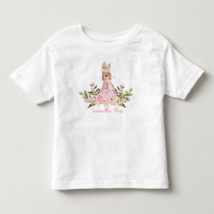 Camiseta infantil de aniversário de coelhinho bebê