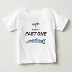 Camiseta Infantil de Aniversário de Um Ano com Car