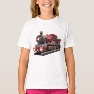 Camiseta Infantil de Aventura – Trem a Vapor Verme
