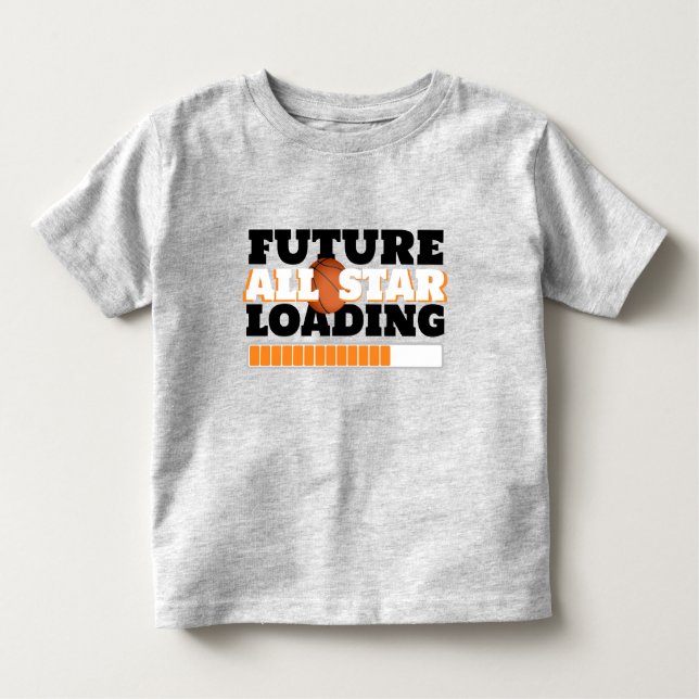 Camiseta Infantil de Basquete Carregando Futuro Al (Frente)