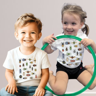 Camiseta Infantil de Besouro em Aquarela Educativa