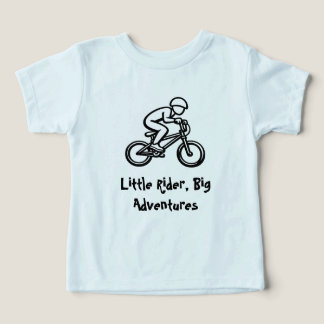 Camiseta Infantil de Bicicleta Little Rider, Big A