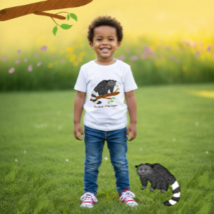 Camiseta Infantil de Binturong Fofo