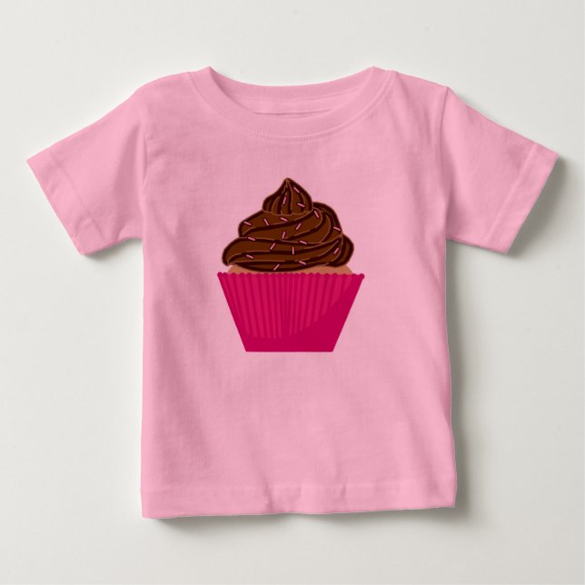 Camiseta Infantil de Bolo de Chocolate (Frente)