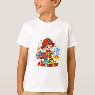 Camiseta Infantil de Bombeiro Fofo – Adorável