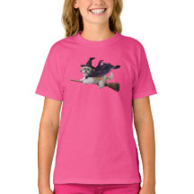 Camiseta Infantil de Bruxa Shih Tzu Fofa