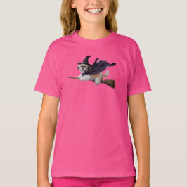 Camiseta Infantil de Bruxa Shih Tzu Fofa