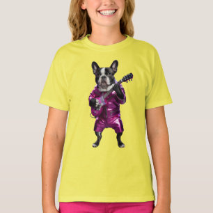 Camiseta Infantil de Bulldog Francês Fofinho e Ast