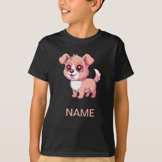 Camiseta Infantil de Cachorrinho Adorável