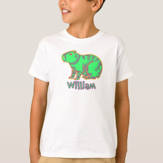 Camiseta Infantil de Capivara Neon – Animal Colori