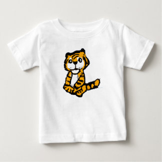 Camiseta Infantil de Cartoon de Tigre Bebê Desenha