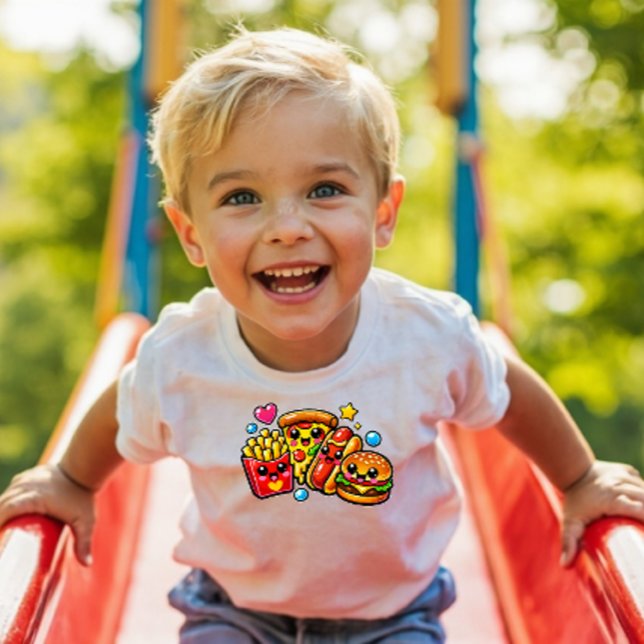 Camiseta Infantil de Comida Rápida Fofa Y2K (Criador carregado)
