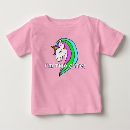 Camiseta infantil de dois unicórnios arco-íris fof
