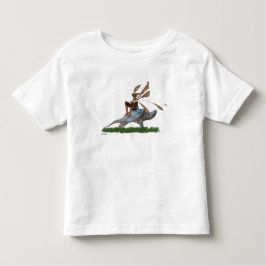 Camiseta infantil de fada montando em tartaruga