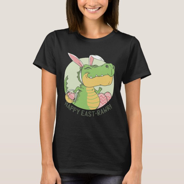 Camiseta infantil de Frohe Ostern para Meninos e R (Frente)