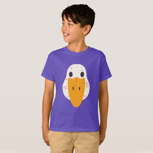 Camiseta Infantil de Ganso Com Espinhas (Frente Completa)