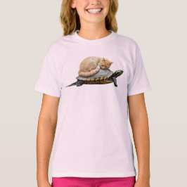 Camiseta Infantil de Gatinho Atarracado Fofo