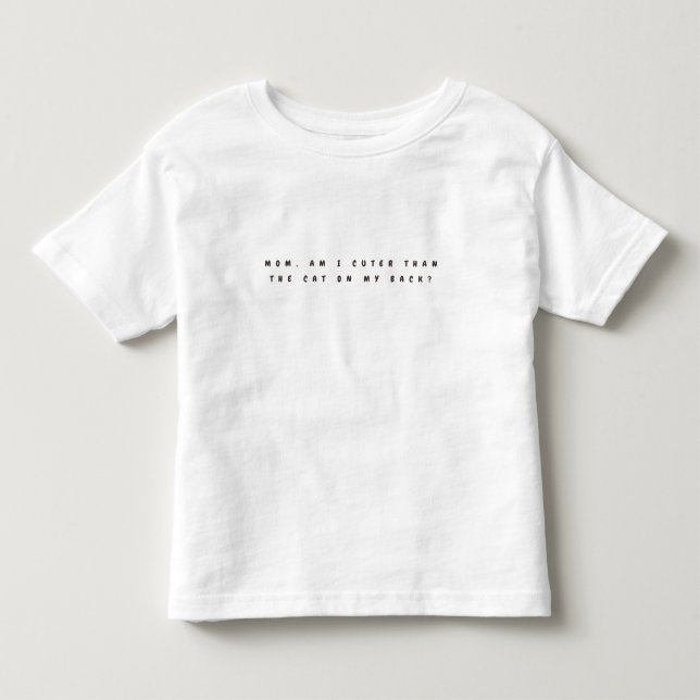 Camiseta Infantil de Gato Fofo (Frente)