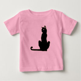 Camiseta Infantil de Gato Preto