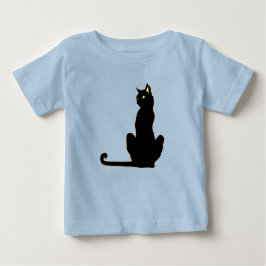 Camiseta Infantil de Gato Preto