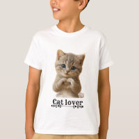 Camiseta Infantil de Gatos Fofos | Camisa de Amant