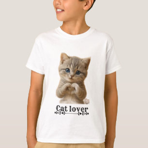Camiseta Infantil de Gatos Fofos   Camisa de Amant