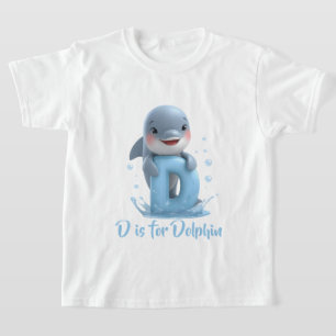 Camiseta Infantil de Golfinho Fofo D é para Golf
