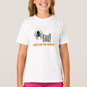 Camiseta Infantil de Halloween Aqui Para os Doces