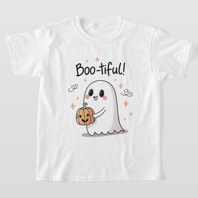 Camiseta Infantil de Halloween com Fantasma “Boo-t (Postura )