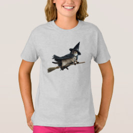 Camiseta Infantil de Halloween de Gato Siamês Fofo