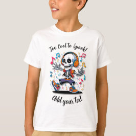Camiseta Infantil de Halloween - Esqueleto de Brea