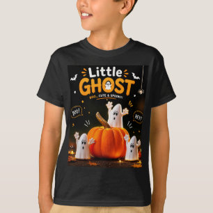 Camiseta infantil de Halloween fantasma fofo.