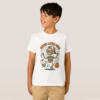 Camiseta Infantil de Halloween Retro Fofa ,Inspeto