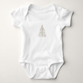 Camiseta Infantil de Natal Árvore de Natal Pastel