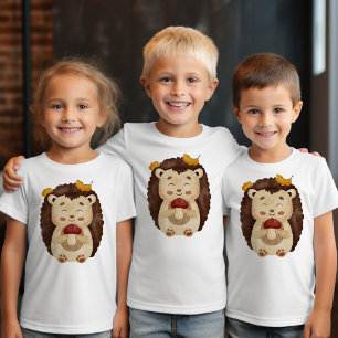 Camiseta Infantil de Ourico do Outono Florestal Fo