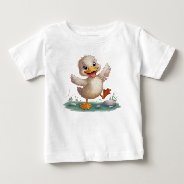Camiseta Infantil de Pato Fofo (Frente)