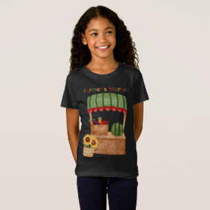 Camiseta Infantil de Pé de Feira de Legumes Fofo