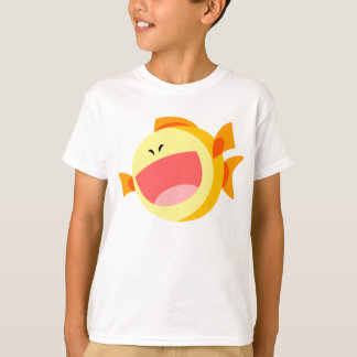 Camiseta Infantil de Peixe de Desenho Animado Fofo