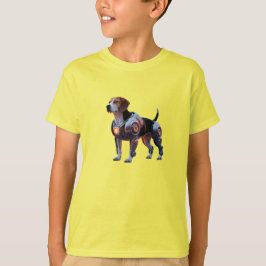 Camiseta Infantil de Robô Beagle Engraçado