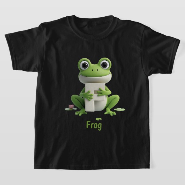Camiseta Infantil de Sapo Fofo | F é para Sapo Alf (Postura )