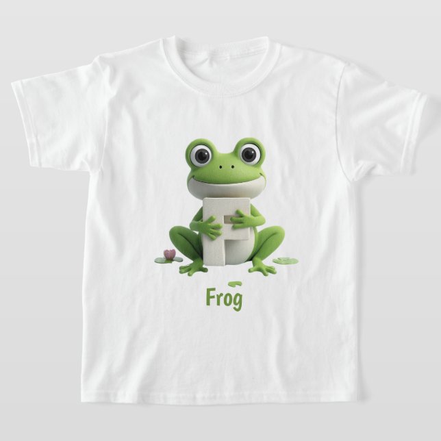 Camiseta Infantil de Sapo Fofo | F é para Sapo Alf (Postura )