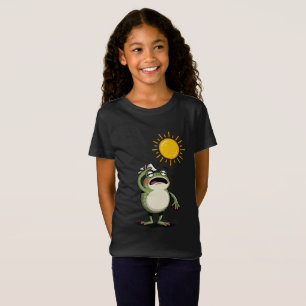 Camiseta Infantil de Sapo Retro Verão Sunshine - F