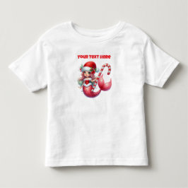Camiseta infantil de sereia de Natal