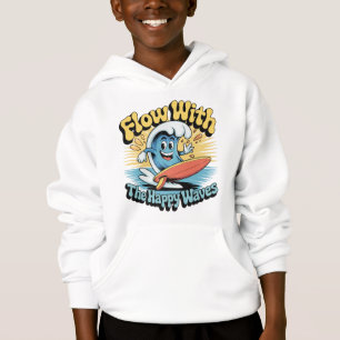 Camiseta Infantil de Surf Flow With The Happy Wave