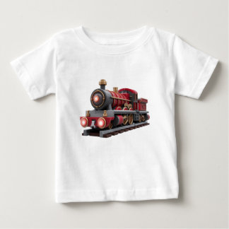 Camiseta Infantil de Trem a Vapor Vermelho Clássic