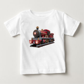 Camiseta Infantil de Trem a Vapor Vermelho Clássic