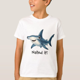 Camiseta Infantil de Tubarão Martelo