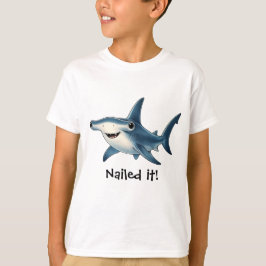 Camiseta Infantil de Tubarão Martelo